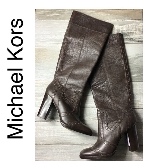 Michael Kors Shoes - Michael Kors Penelope Leather Wingtip Boots